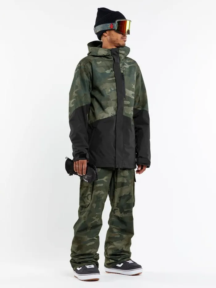 Mens Jackets Volcom Vcolp Insulated Jacket 8211 Cloudwash Camo