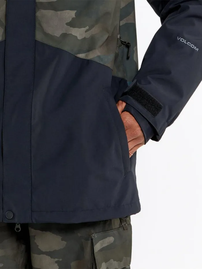 Mens Jackets Volcom Vcolp Insulated Jacket 8211 Cloudwash Camo