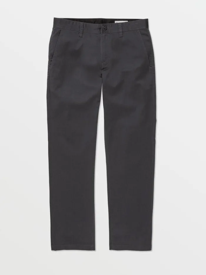 Mens Pants Volcom Frickin Modern Stretch Chino Pants 8211 Charcoal