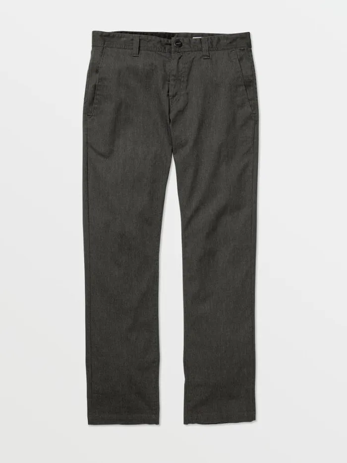 Mens Pants Volcom Frickin Modern Stretch Chino Pants 8211 Charcoal Heather