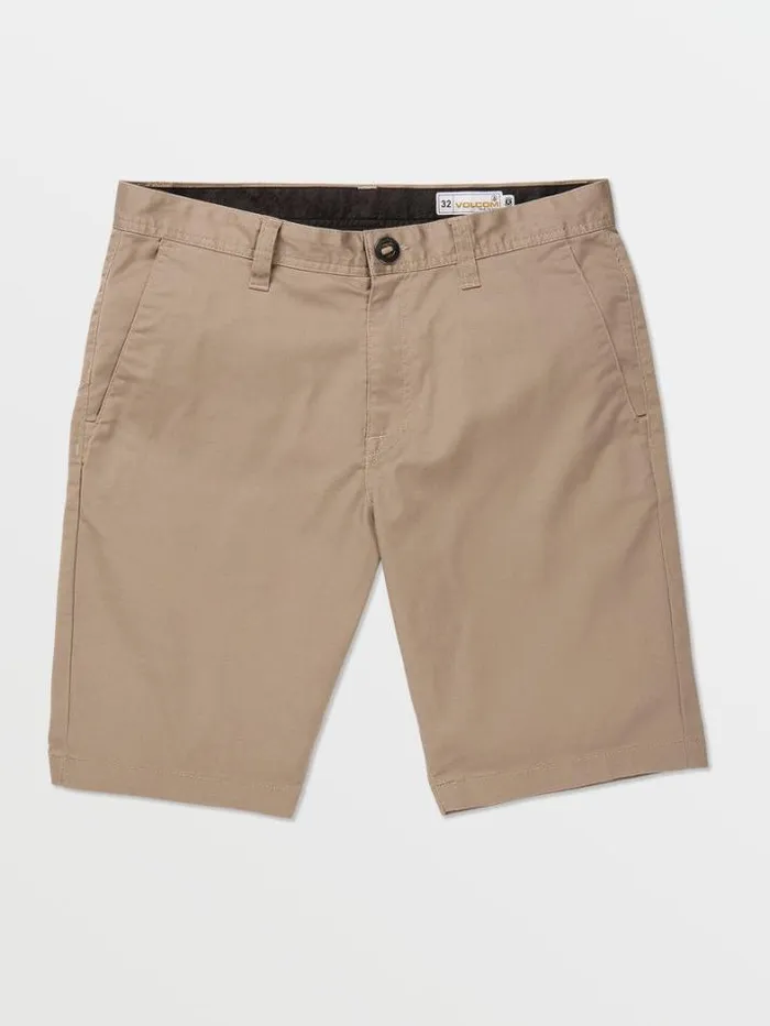 Mens Shorts Volcom Frickin Modern Stretch Chino Shorts 8211 Khaki
