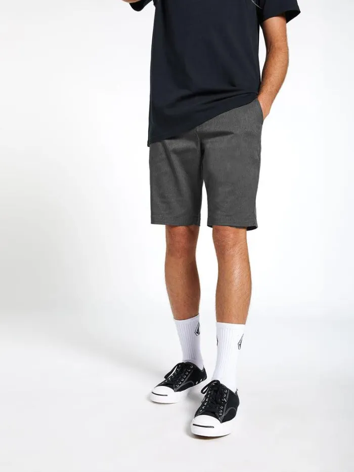 Mens Shorts Volcom Frickin Modern Stretch Shorts 8211 Charcoal Heather