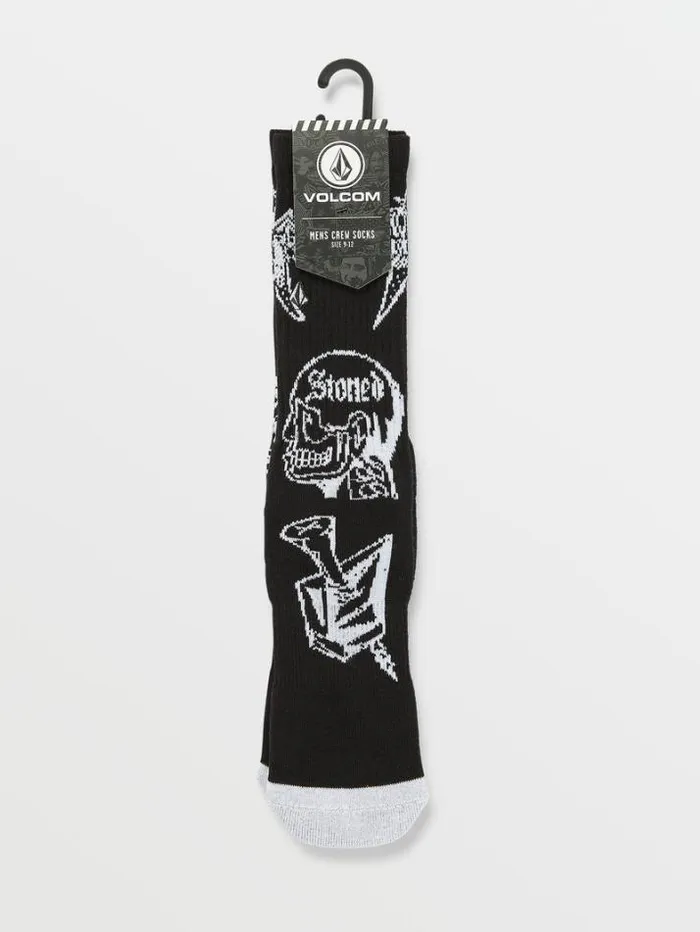 Mens Socks Volcom About Time Socks 8211 Black