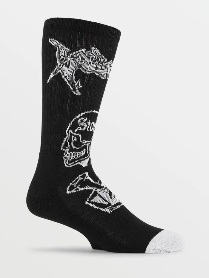 Mens Socks Volcom About Time Socks 8211 Black