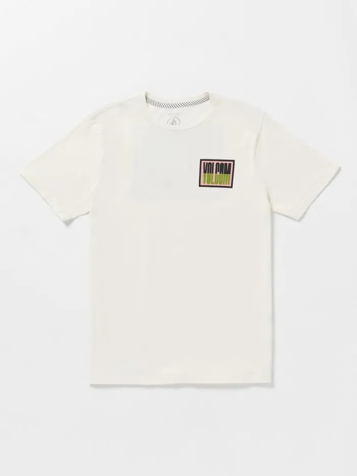 Mens TShirts and Tanks Volcom Curbwax Short Sleeve Tee 8211 Off White