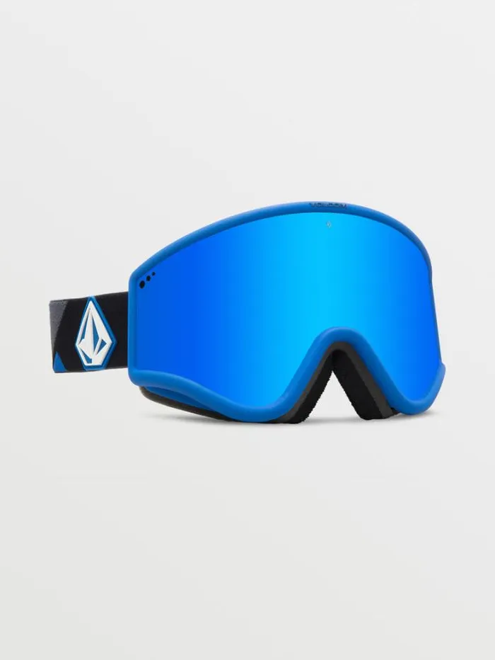 MensWomensKids Goggles Volcom Yae Goggle 8211 BlueDark Grey Blue ChromeBL