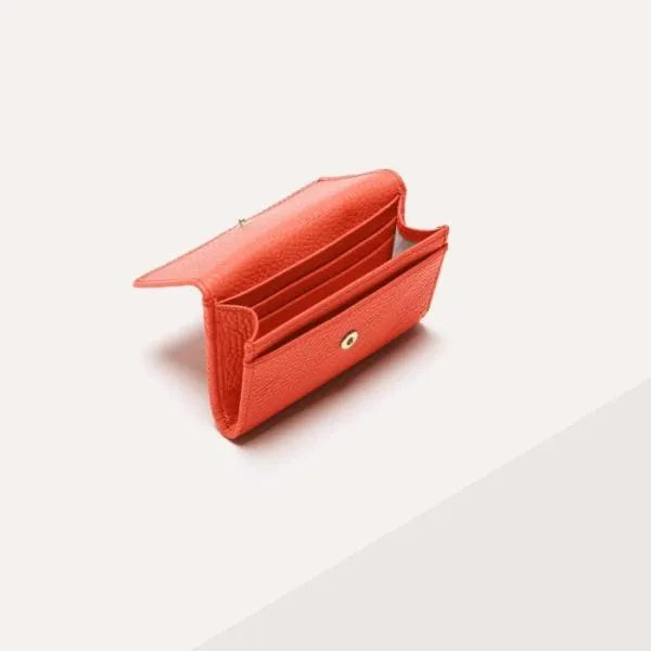 Metallic Soft Grenadine Red Women Coccinelle Wallets and Small Leather Goods