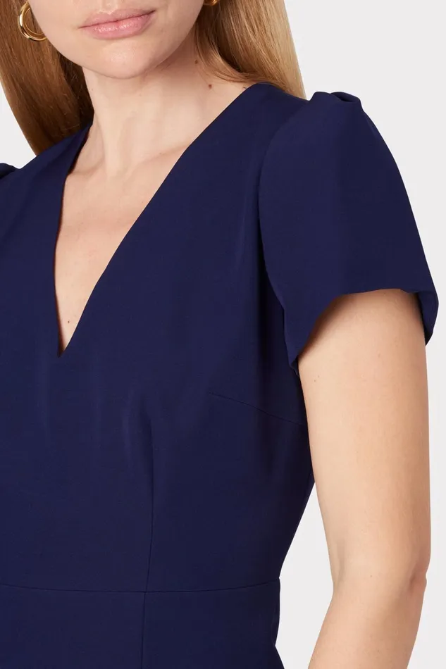 Milly Cady Atalie Dress Navy Women Dresses