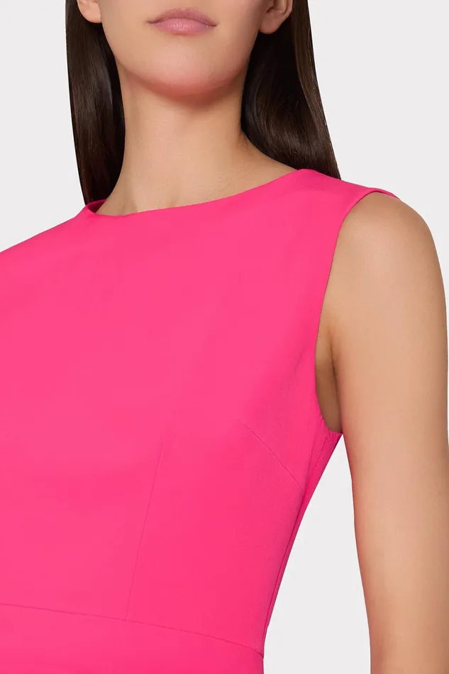 Milly Haddy Pleated Mini Dress Pink Women Dresses Milly Haddy Pleated Mini Dress Pink Women Dresses
