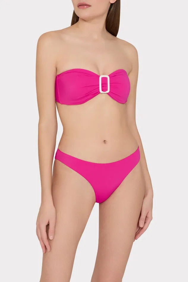 Milly Margot Bandeau Top Hot Pink Women Swim and Coverups Milly Margot Bandeau Top Hot Pink Women Swim and Coverups