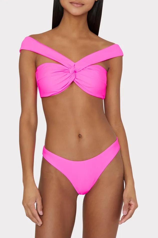 Milly Margot Bikini Bottom Neon Pink Women Swim and Coverups Milly Margot Bikini Bottom Neon Pink Women Swim and Coverups