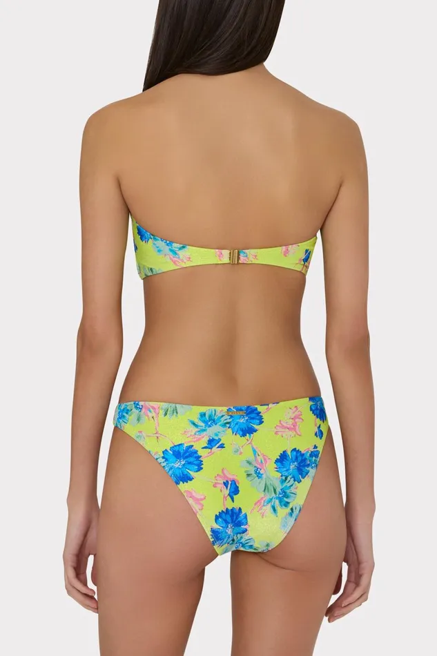 Milly Margot Floating Cosmos Bikini Bottom Neon Yellow Women Swim and Coverups