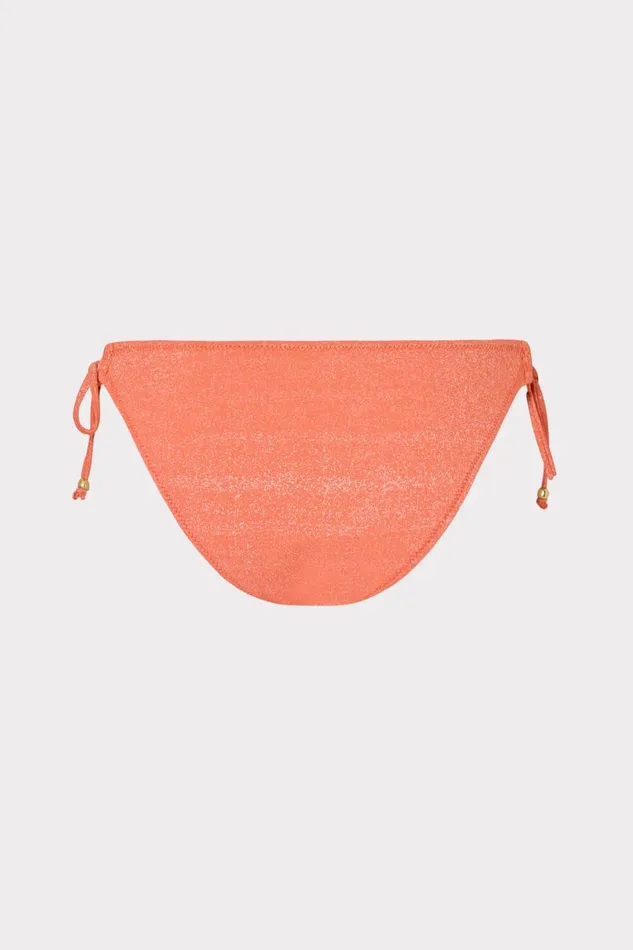 Milly Metallic Ring Bikini Bottom Orangesilver Women Bikinis
