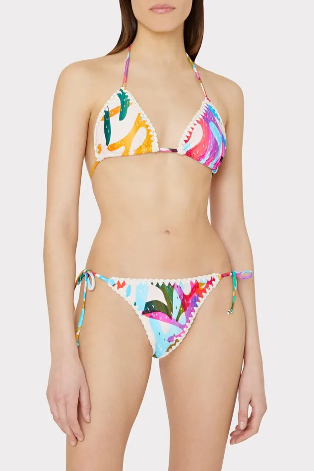 Milly Millie String Bikini Bottom Rainbow Multi Women Bikinis