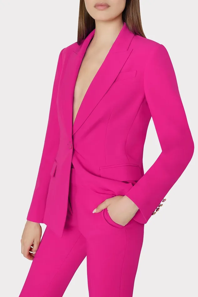 Milly Nicola Cady Pants Fuchsia Women Matching Sets