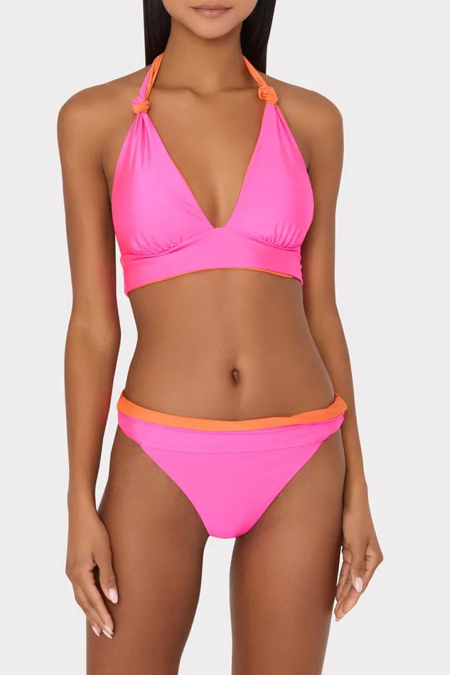 Milly Scala Reversible Bikini Bottom Pinkorange Women Swim and Coverups