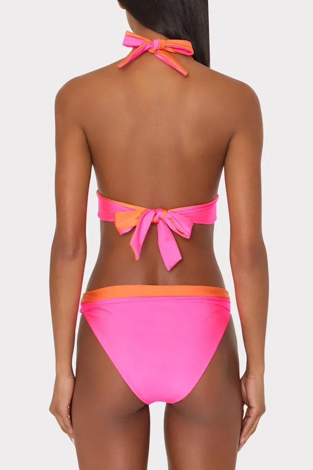 Milly Scala Reversible Bikini Bottom Pinkorange Women Swim and Coverups