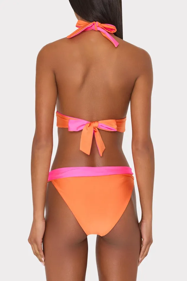Milly Scala Reversible Bikini Bottom Pinkorange Women Swim and Coverups