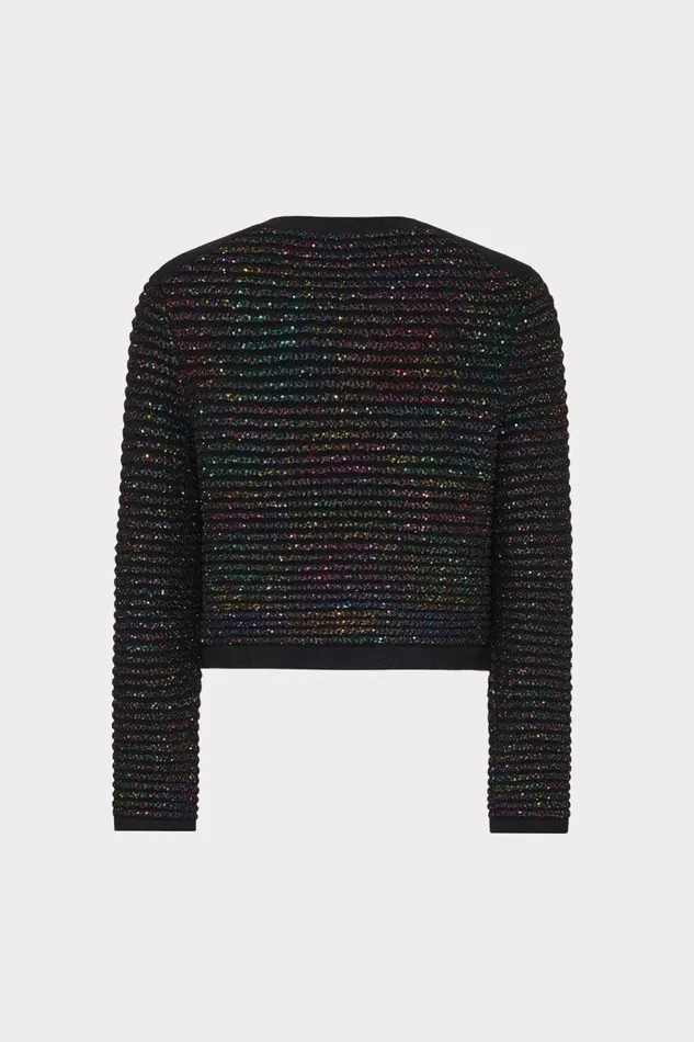 Milly Sequin Textured Cardigan Multi Women Matching Sets