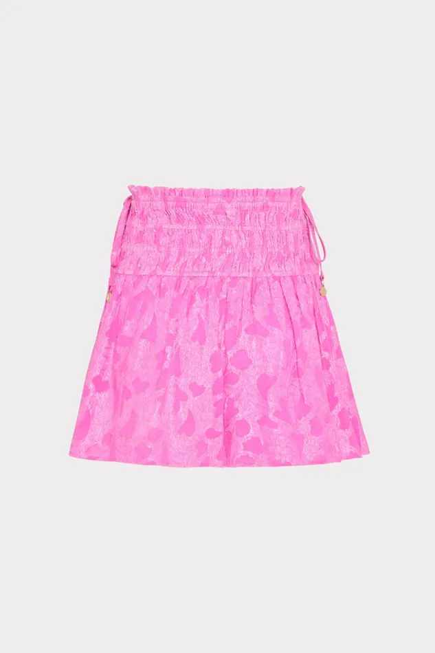 Milly Wendy Lurex Jacquard Shorts Pink Women Swim and Coverups Milly Wendy Lurex Jacquard Shorts Pink Women Swim and Coverups