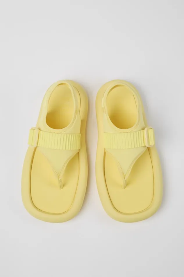 Non Leather Shoes Men Camper Camper X Ottolinger Yellow Sandals By Camper X Ottolinger