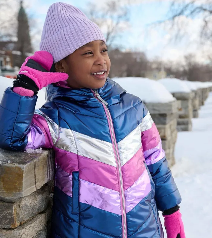 Outerwear Girls Hatley Rainbows Puffer Jacket