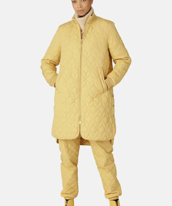 Padded Quilt Coat 8211 Marigold Outerwear Ilse Jacobsen All Jackets And Coats