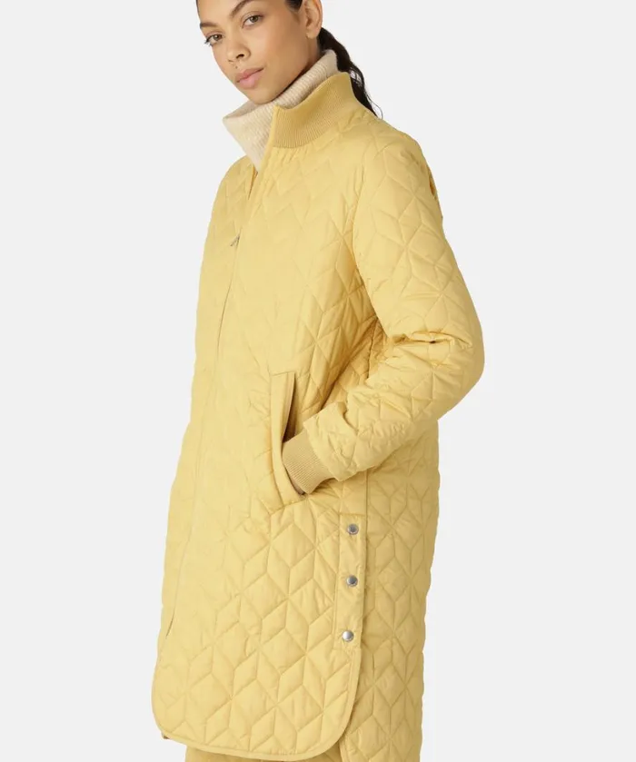 Padded Quilt Coat 8211 Marigold Outerwear Ilse Jacobsen All Jackets And Coats