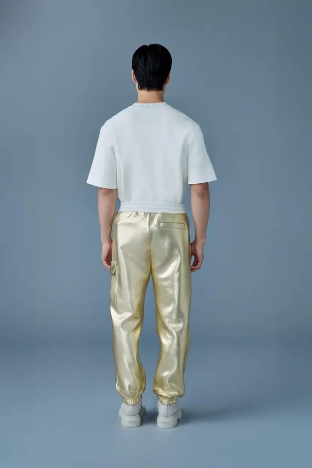 Pants and Shorts Men Mackage MARVINM Metallic Double Face Jersey Sweatpants Black Pants and Shorts Men Mackage MARVINM Metallic Double Face Jersey Sweatpants Black