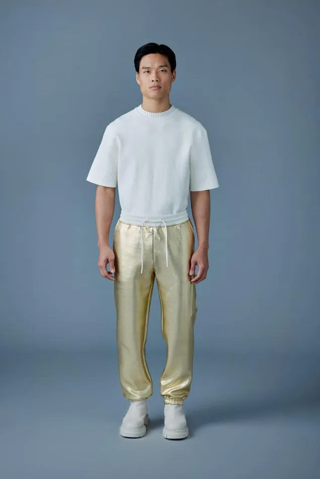 Pants and Shorts Men Mackage MARVINM Metallic Double Face Jersey Sweatpants Black Pants and Shorts Men Mackage MARVINM Metallic Double Face Jersey Sweatpants Black