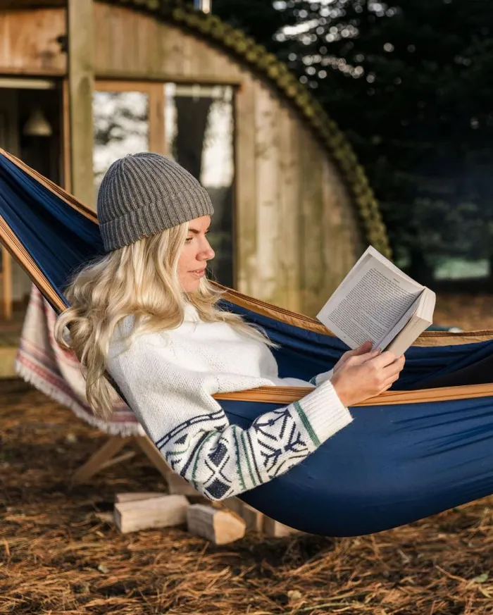 Passenger Clothing Ambiance Recycled Knitted Jumper Homespun Stripe Off White Women Knitwear
