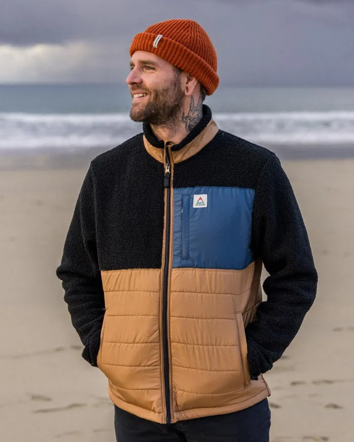 Passenger Clothing Born Explorer Recycled PolarLined Sherpa Fleece Black Men Fleece