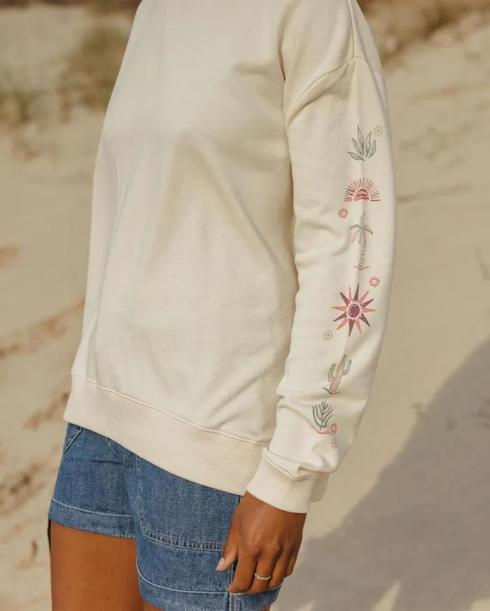 Passenger Clothing Chica Recycled Cotton Oversized Sweatshirt Birch Women Hoodies and Sweatshirts