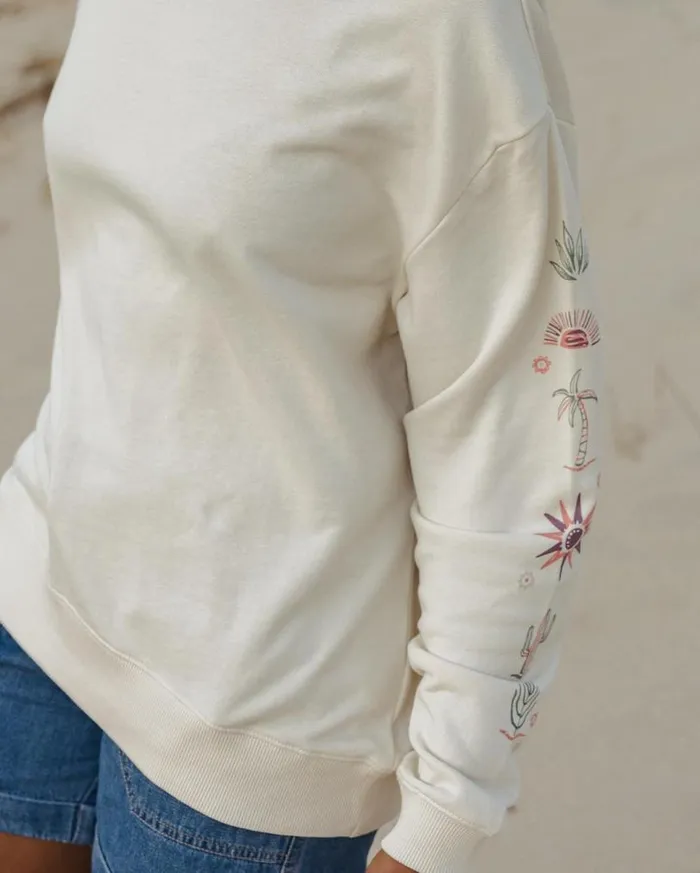 Passenger Clothing Chica Recycled Cotton Oversized Sweatshirt Birch Women Hoodies and Sweatshirts
