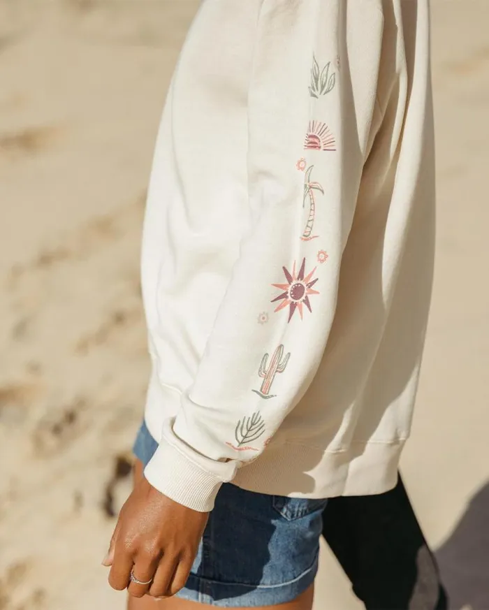 Passenger Clothing Chica Recycled Cotton Oversized Sweatshirt Birch Women Hoodies and Sweatshirts