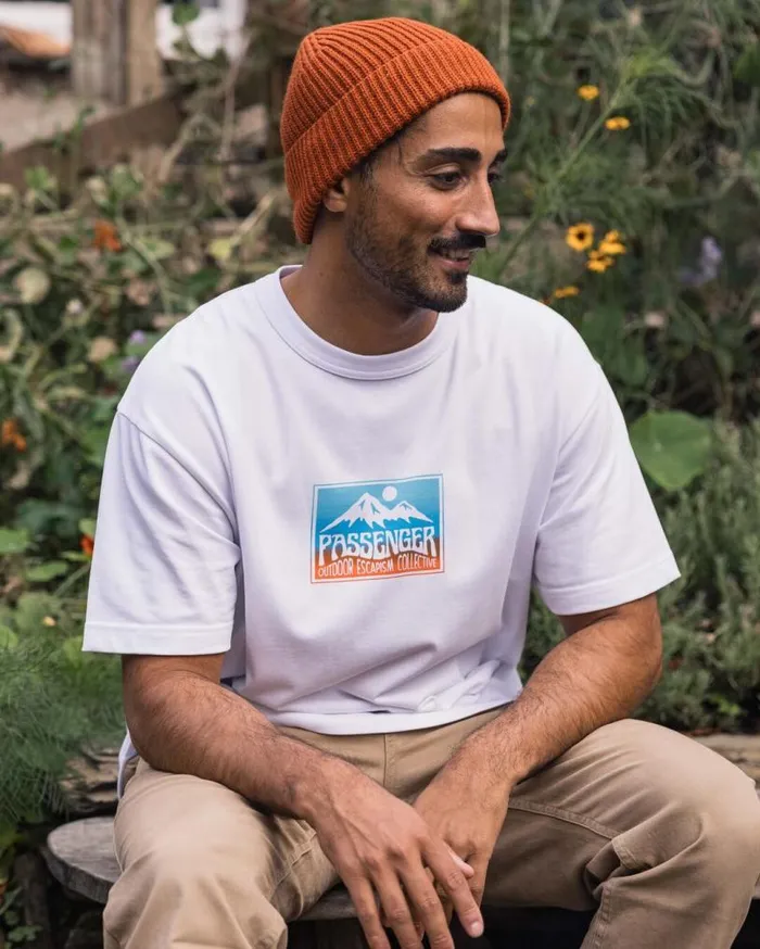 Passenger Clothing Grounded Organic Relaxed Fit TShirt White Men TShirts and Vests