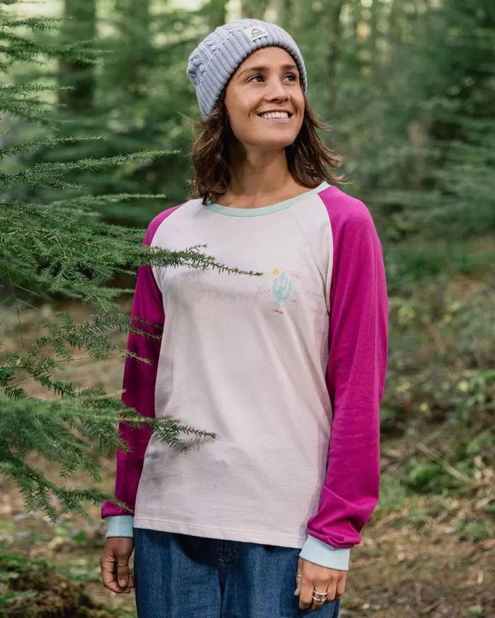 Passenger Clothing Laelia Recycled Cotton Ls TShirt Birch Women Tops and TShirts