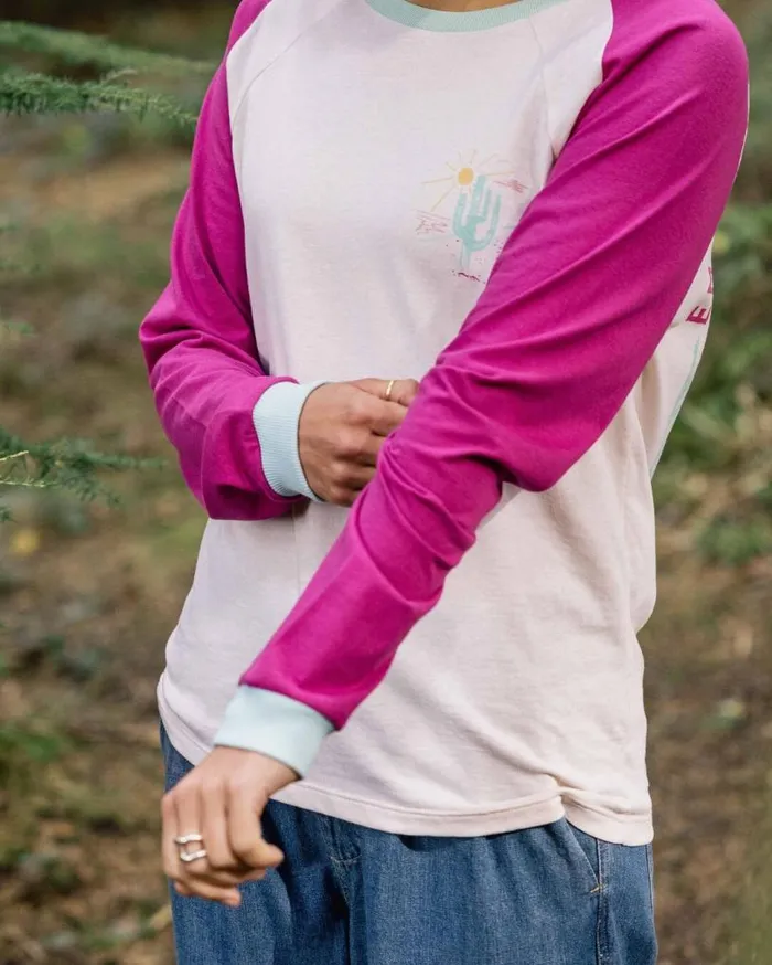Passenger Clothing Laelia Recycled Cotton Ls TShirt Birch Women Tops and TShirts
