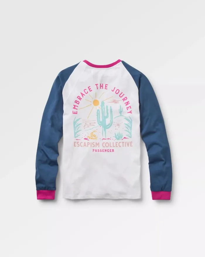 Passenger Clothing Laelia Recycled Cotton Ls TShirt White Women Tops and TShirts