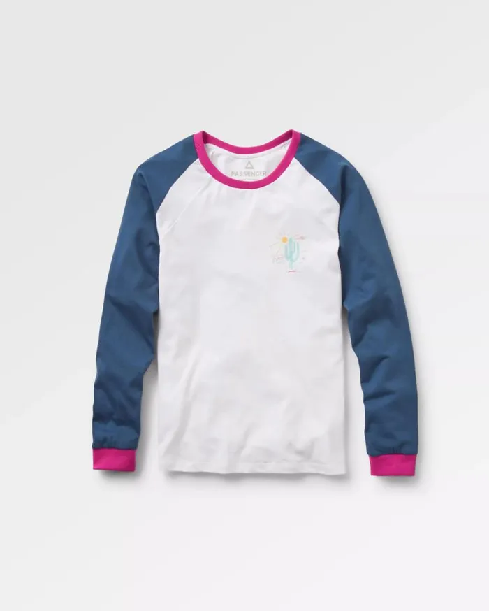 Passenger Clothing Laelia Recycled Cotton Ls TShirt White Women Tops and TShirts