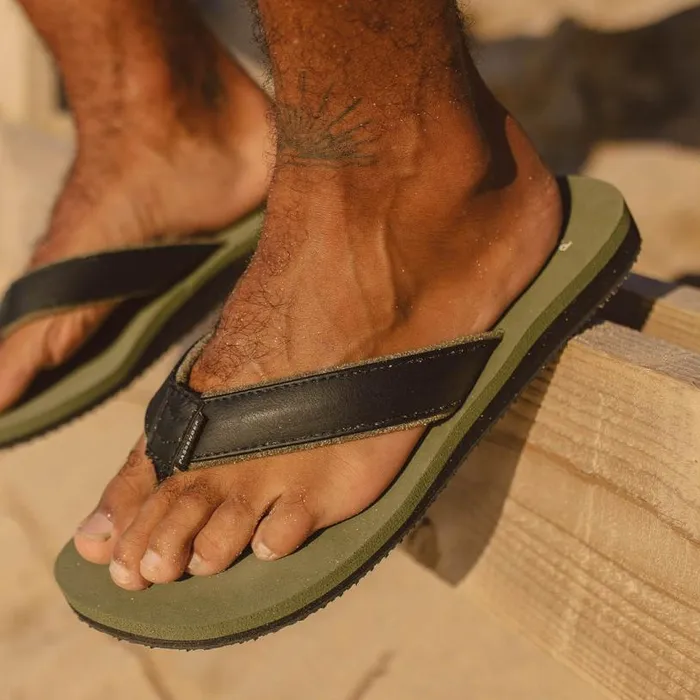 Passenger Clothing Laguna Flip Flop Laurel Green Men Flip Flops and Sandals