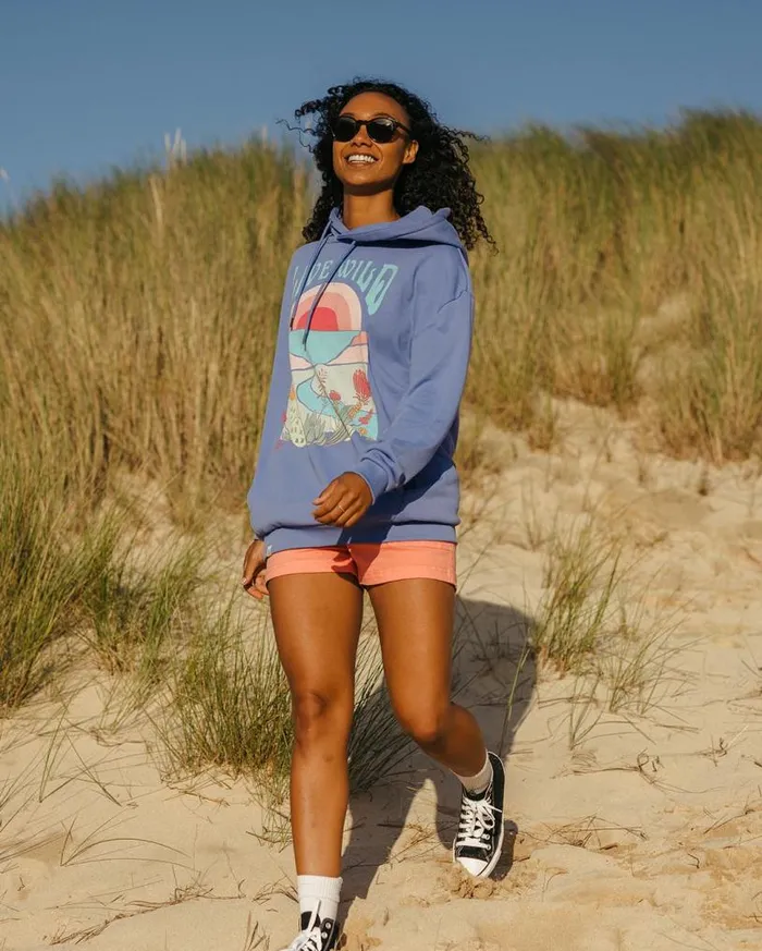 Passenger Clothing Live Wild Recycled Cotton Oversized Hoodie Baja Women Hoodies and Sweatshirts