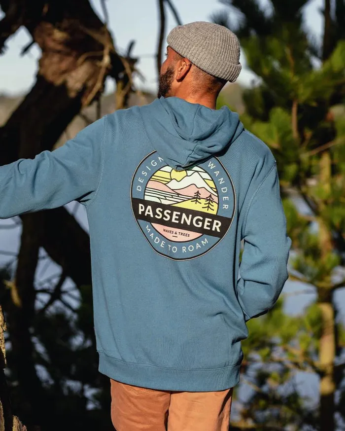 Passenger Clothing Odyssey Recycled Cotton Hoodie Blue Steel Men Hoodies and Sweatshirts Passenger Clothing Odyssey Recycled Cotton Hoodie Blue Steel Men Hoodies and Sweatshirts