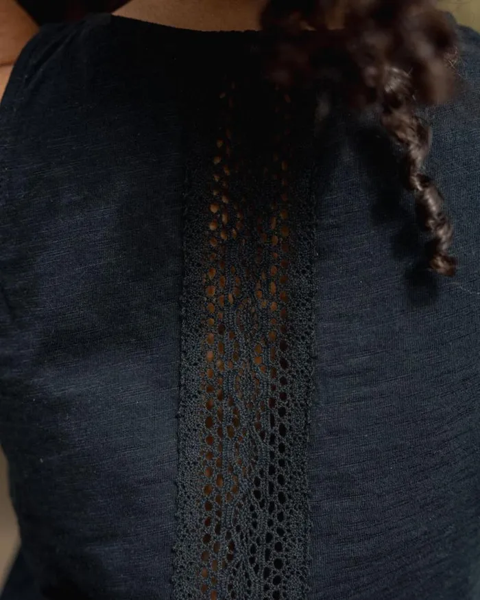 Passenger Clothing Rivergate Recycled Cotton Top Black Women Tops and TShirts