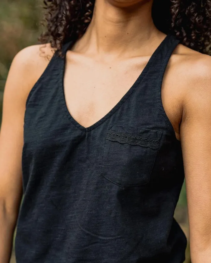 Passenger Clothing Rivergate Recycled Cotton Top Black Women Tops and TShirts