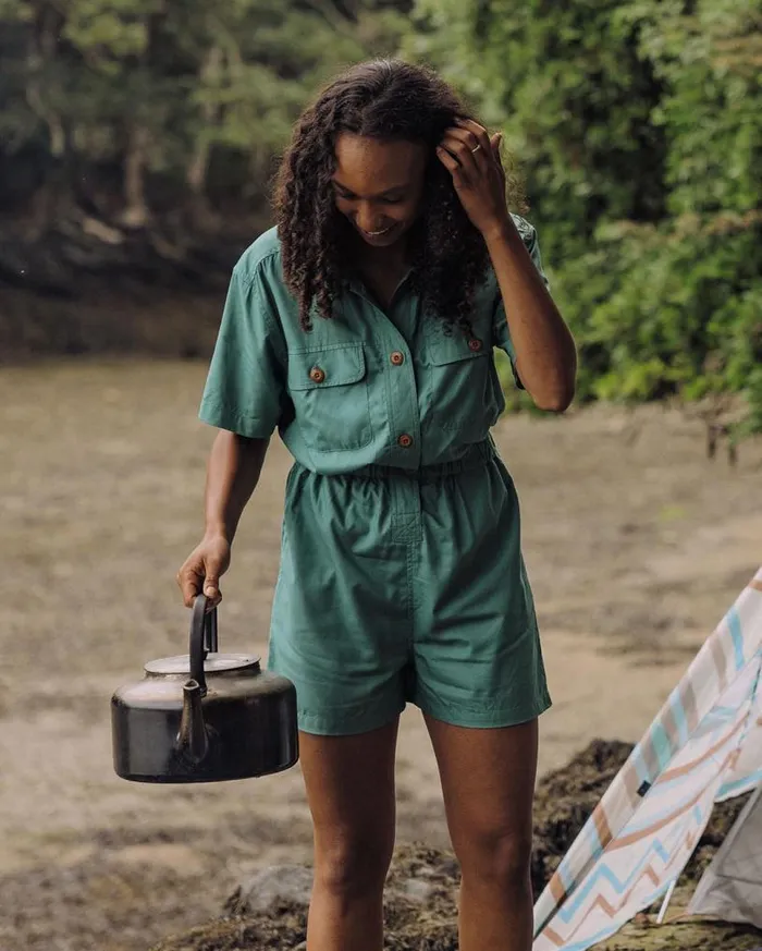 Passenger Clothing Topaz Short Boiler Suit Deep Sea Women Shorts