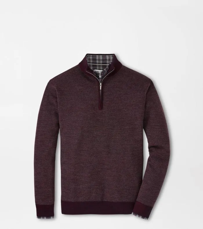 Peter Millar Sweaters Men Breaker Birdseye QuarterZip