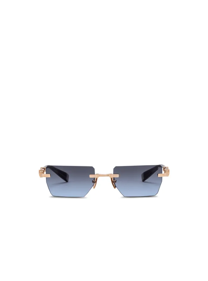 Pierre Sunglasses Blue WomenMen Balmain Eyewear