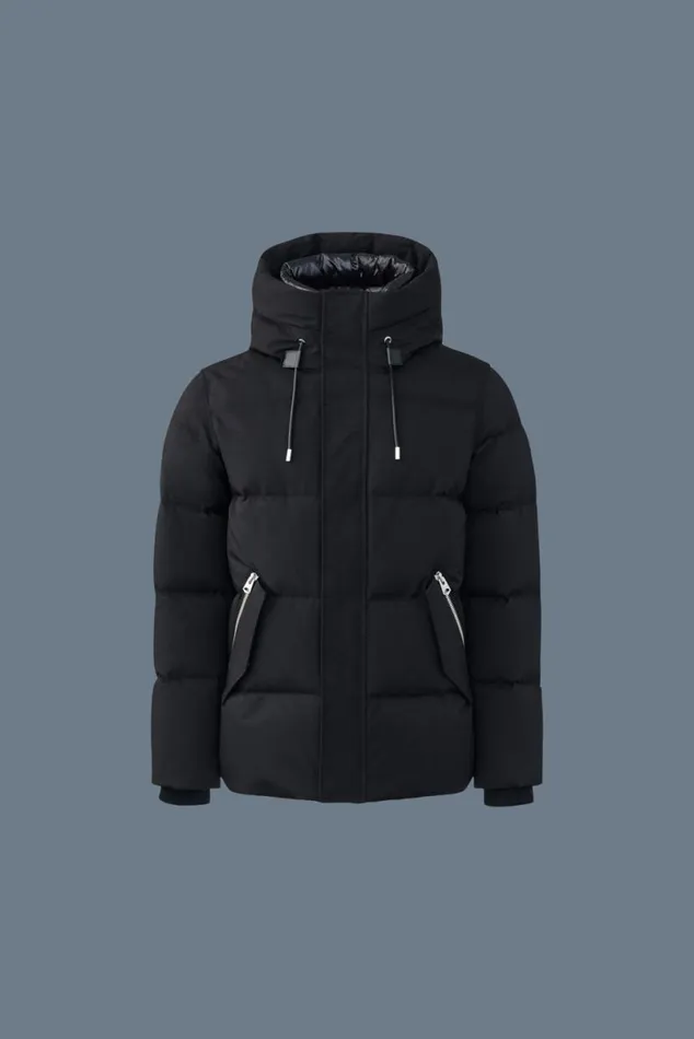 Puffer Men Mackage GRAYDON 2in1 Lustrous Light Down Jacket Navy