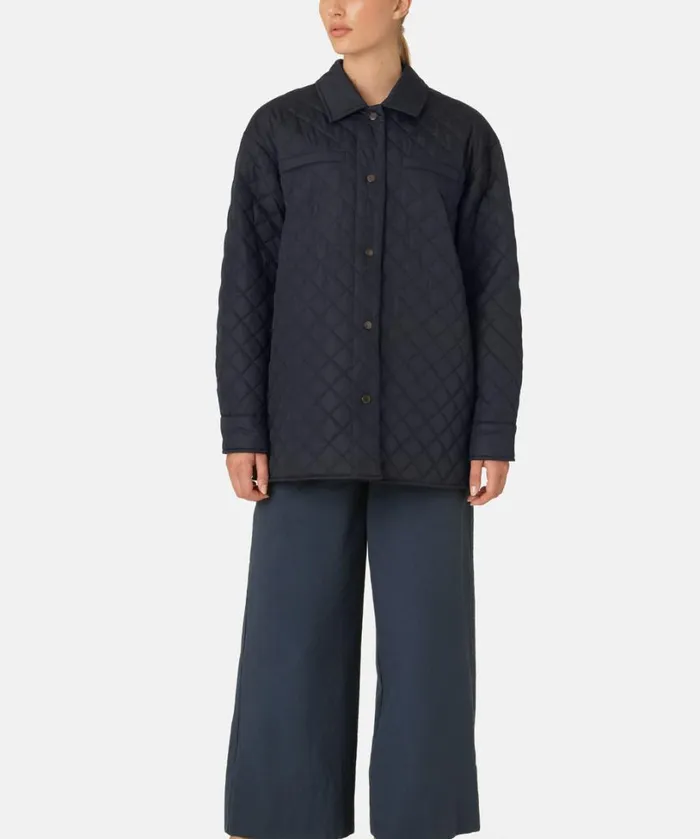 Quilt Jacket 8211 Dark Indigo Outerwear Ilse Jacobsen All Jackets And Coats